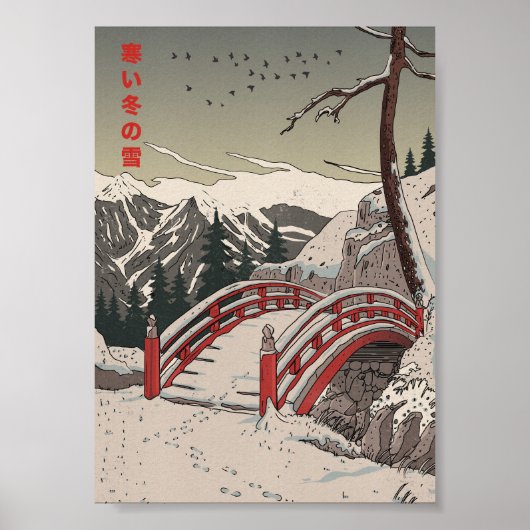 Poster La neige froide de l'hiver (Devant)