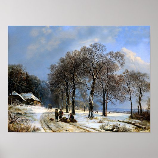 Poster La neige hivernale (Devant)