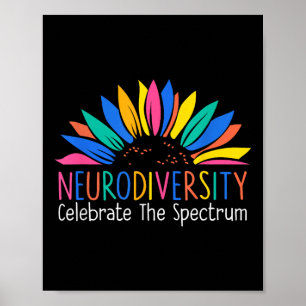 Poster La Neurodiversité Célèbre Le Spectre De L'Autisme