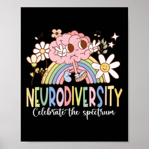 Poster La Neurodiversité Célèbre Le Spectre De L'Autisme