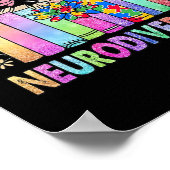 Poster La Neurodiversité Différente Est Belle Autisme Con (Coin)