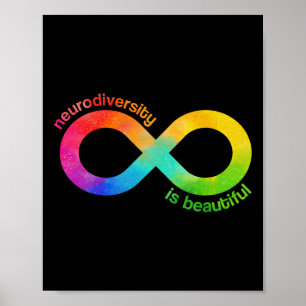 Poster La neurodiversité est belle Autisme Neurodivergent