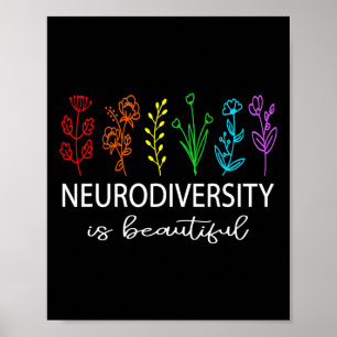 Poster La neurodiversité est belle Sensibilisation sur l'