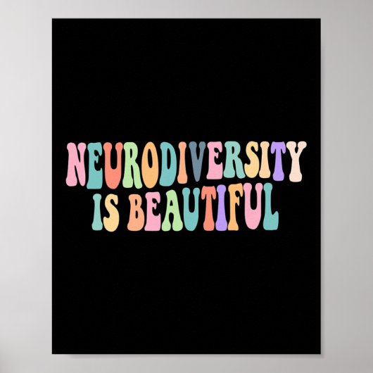 Poster La neurodiversité est une belle Sensibilisation su (Devant)