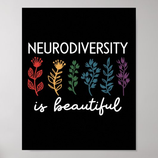 Poster La Neurodiversité Est Une Belle Sensibilisation su (Devant)
