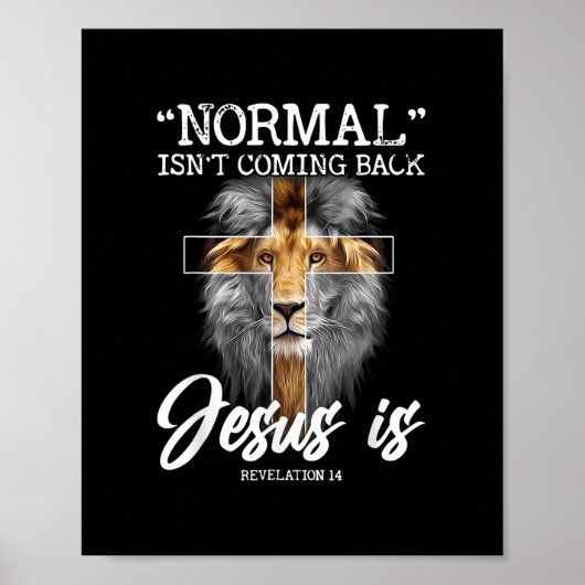 Poster La normale ne revient pas, mais Jésus est révélati (Devant)