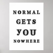 Poster La normale ne vous mène nulle part (Devant)