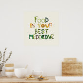 Poster La nourriture est votre meilleur remède (Cuisine)