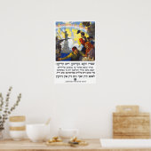 Poster La Nourriture Gagnera La Guerre - Yiddish - 1917 (Cuisine)