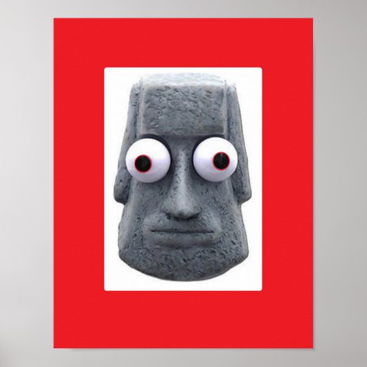 Poster La nouveauté Bug-Eyed Moai (Devant)