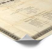 Poster La nouvelle carte de Drew de l'état de Floride (Coin)