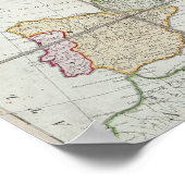 Poster La nouvelle carte de l'Europe de Wallis (Coin)