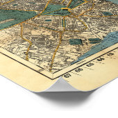 Poster La nouvelle carte de Londres de Smith 1860 (Coin)
