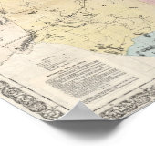 Poster La nouvelle carte de Richardson de l'état du Texas (Coin)