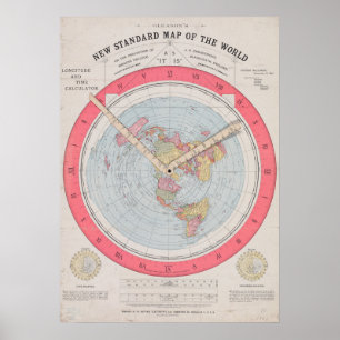 Poster La nouvelle carte du monde de Gleason