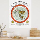 Poster La nouvelle carte standard du monde de Gleason (Cuisine)