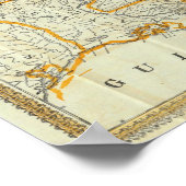 Poster La nouvelle carte topographique de la guerre de Pe (Coin)