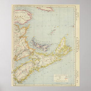 Poster La Nouvelle-Écosse, île Prince Edouard, Nouveau