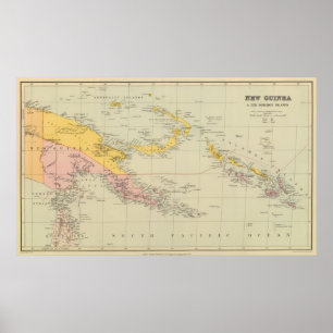 Poster La Nouvelle-Guinée et îles Salomon