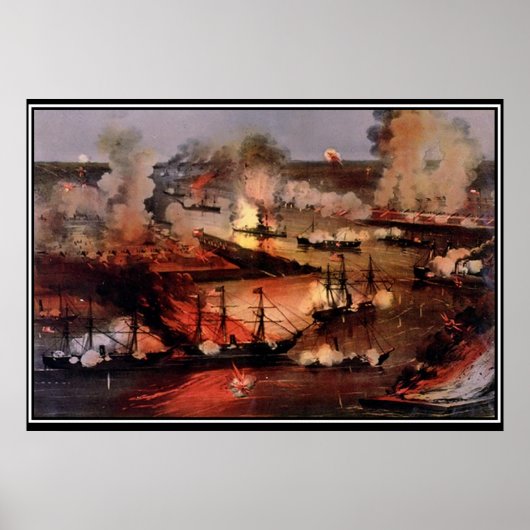 Poster La Nouvelle-Orléans 1862 Guerre de Sécession améri (Devant)