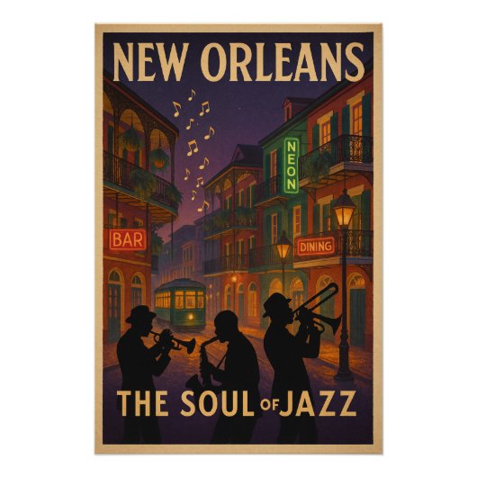 Poster La Nouvelle-Orléans - L'âme du jazz (Devant)