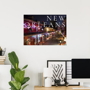 Poster La Nouvelle-Orléans, Louisiane Le Quartier franç