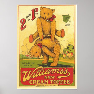 Poster La nouvelle pub de café en crème de Vintage Will