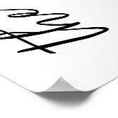 Poster La nuit avant l'accueil photo moderne (Coin)