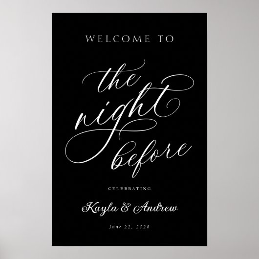 Poster La nuit avant l'Affiche de bienvenue de la répétit (Devant)