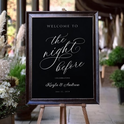 Poster La nuit avant l'Affiche de bienvenue de la répétit
