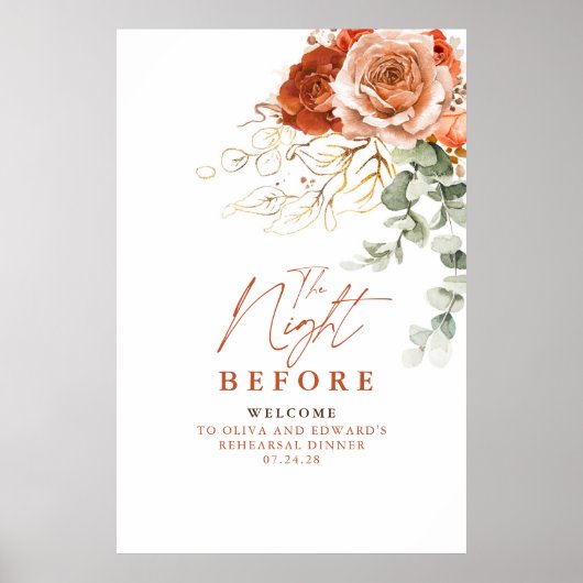 Poster La Nuit Avant Le Dîner De Répétition (Devant)