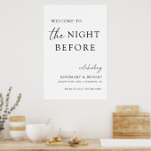 Poster La Nuit Avant Le Dîner De Répétition Mariage (Cuisine)