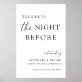 Poster La Nuit Avant Le Dîner De Répétition Mariage (Devant)