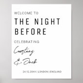 Poster La nuit avant le Mariage de la répétition de bienv (Devant)