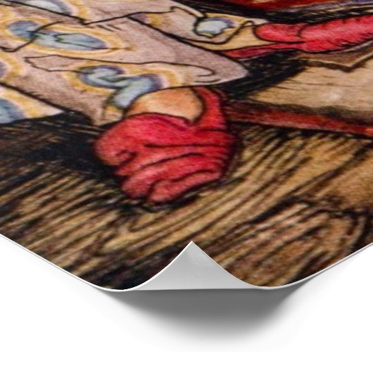 Poster La nuit avant Noël par Arthur Rackham (Coin)