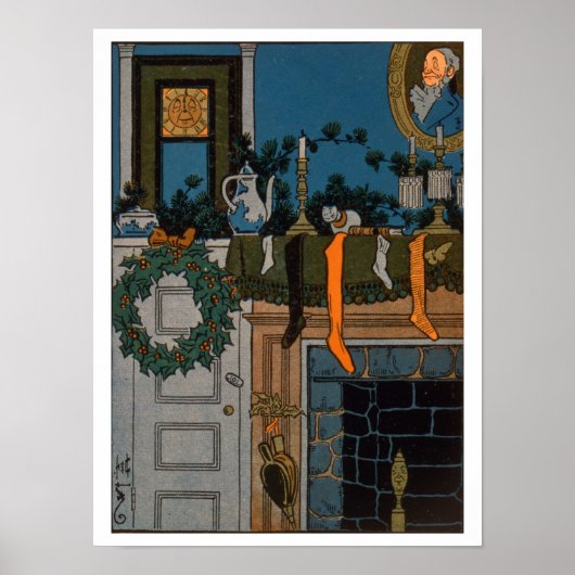Poster La nuit avant Noël par Denlow, 1903 (couleur (Devant)