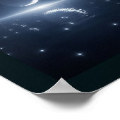 Poster 🖼️ La Nuit Écoute - Crescent Moon & Star (Coin)
