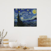 Poster La nuit étoilée[1889] par Vincent van Gogh (Cuisine)