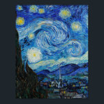 Poster La nuit étoilée (1889) par Vincent Van Gogh<br><div class="desc">Célèbres peintres de tous les temps</div>