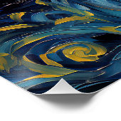 Poster La nuit étoilée - Chien Carlin 003 - Qian wan Gogh (Coin)