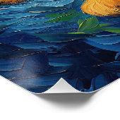 Poster La nuit étoilée - Chien Chien Chien Chien Chien Ch (Coin)