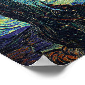 Poster La nuit étoilée de Van Gogh (Coin)