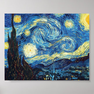 Poster La nuit étoilée de Van Gogh