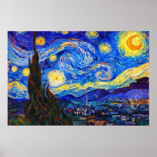 Poster La Nuit étoilée de Vincent van Gogh