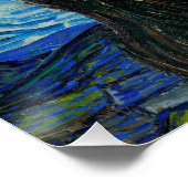 Poster La nuit étoilée de Vincent Van Gogh (1889) (Coin)