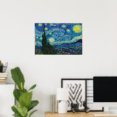 Poster La nuit étoilée par Vincent van Gogh (Bureau à domicile)