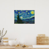 Poster La nuit étoilée par Vincent van Gogh (Cuisine)