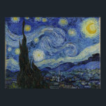 Poster La nuit étoilée par Vincent Van Gogh<br><div class="desc">Vincent Van Gogh - une célébration des Maîtres d'Art</div>