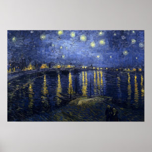 Poster La Nuit étoilée sur le Rhône de Van Gogh