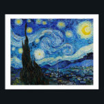 POSTER "LA NUIT STARRY" 1889 PAR VINCENT VAN GOGH<br><div class="desc">"LA NUIT STARRY" 1889 PAR VINCENT VAN GOGH SUR POSTER DE LA COLLECTION DU MUSÉE JOHN PAUL GETTY</div>